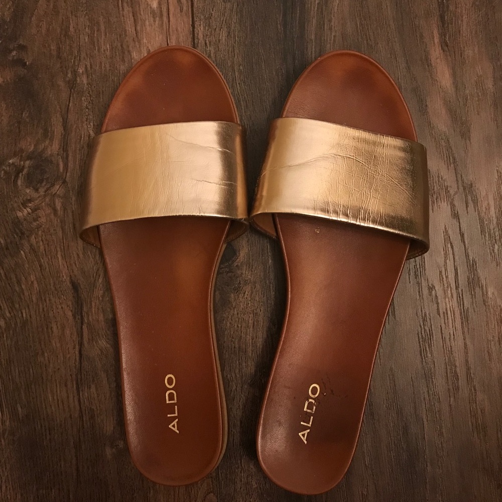 Gold Slip Ons